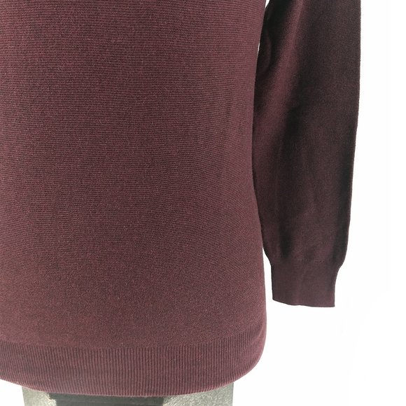 J. Crew XS 100% Cotton Sweater Dark Red - Picture 3 of 7